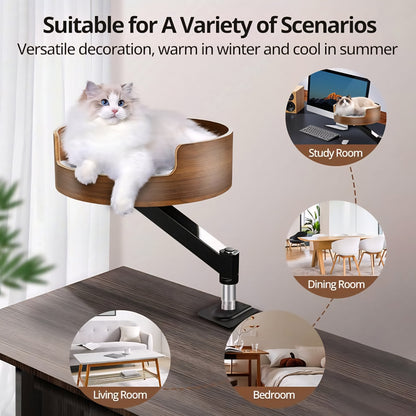 LuxyPace - Desk-Mounted Cat Bed